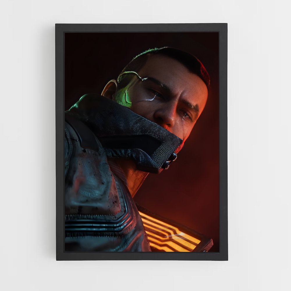 Poster Cyber Noir – affiche Cyberpunk (vue 2)